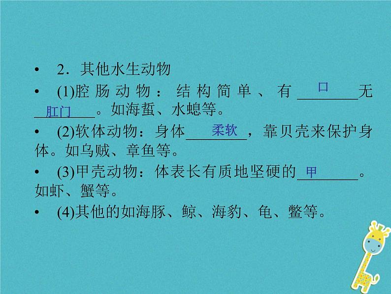 初中生物中考复习 中考生物会考总复习主题七生物的多样性课件新人教版206