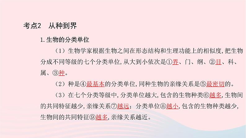 初中生物中考复习 中考生物总复习第一部分基醇点巩固第六单元生物的多样性及其保护第一二三章生物的多样性课件第4页