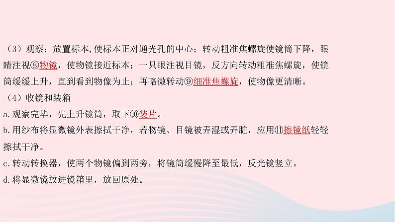 初中生物中考复习 中考生物总复习第一部分基醇点巩固第二单元生物体的结构层次第一章细胞是生命活动的基本单位课件第6页