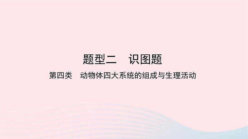 初中生物中考复习 中考生物总复习第二部分重点题型探究题型二识图题第四类动物课件第1页