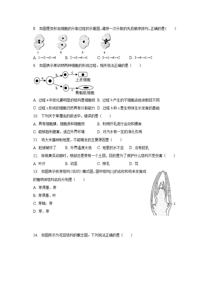 2022-2023学年辽宁省鞍山市铁西区七年级（上）期末生物试卷（含解析）02