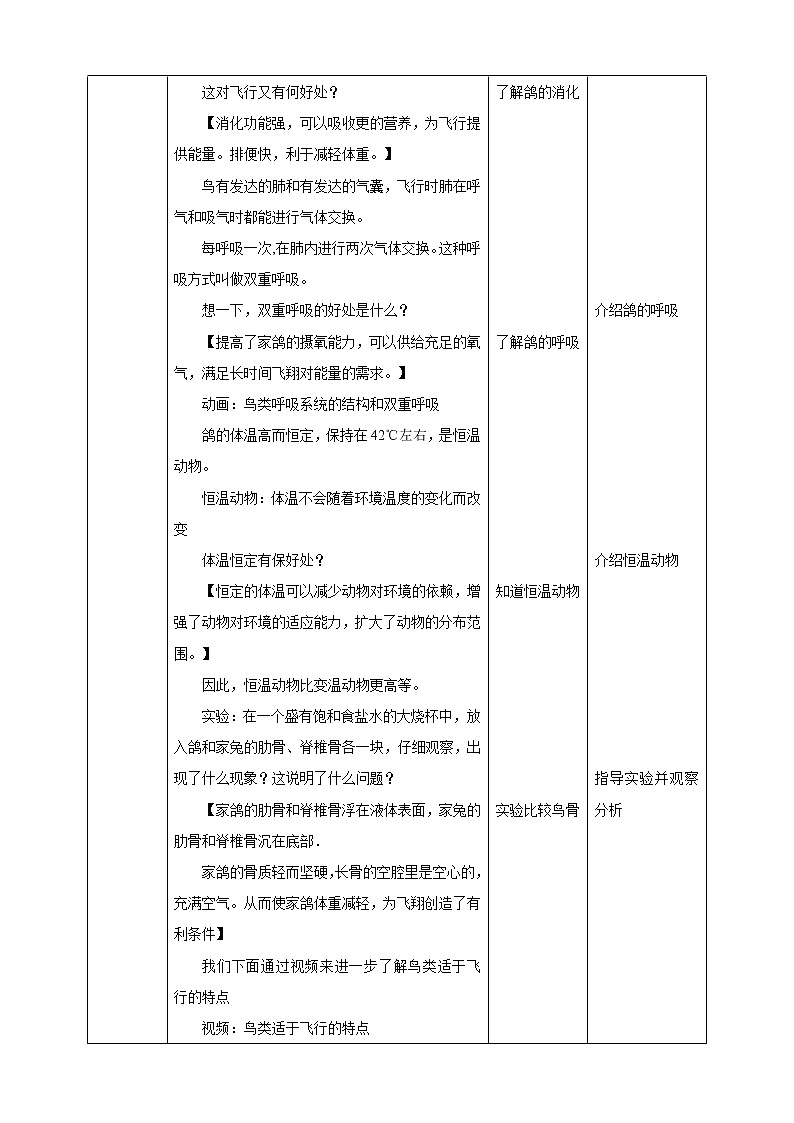 冀少版生物七上4.8鸟类  课件+教案+练习+素材03