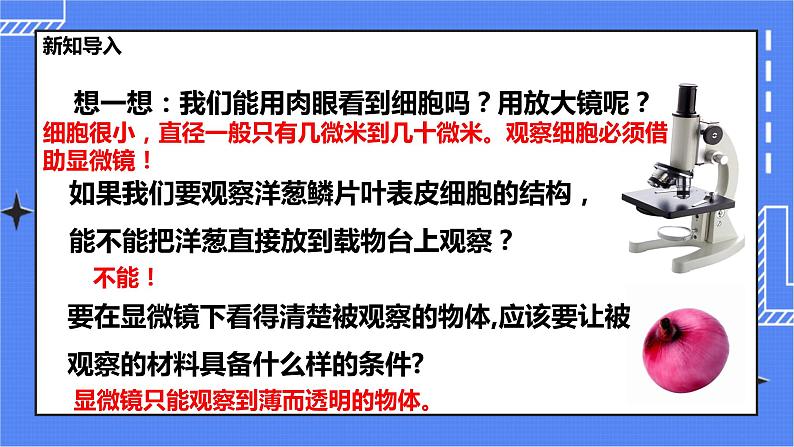 冀教版生物七上2.1 细胞 第1课时  课件+教案+练习04