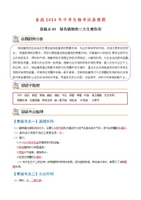 易错点03  绿色植物的三大生理作用-备战2023年中考生物考试易错题