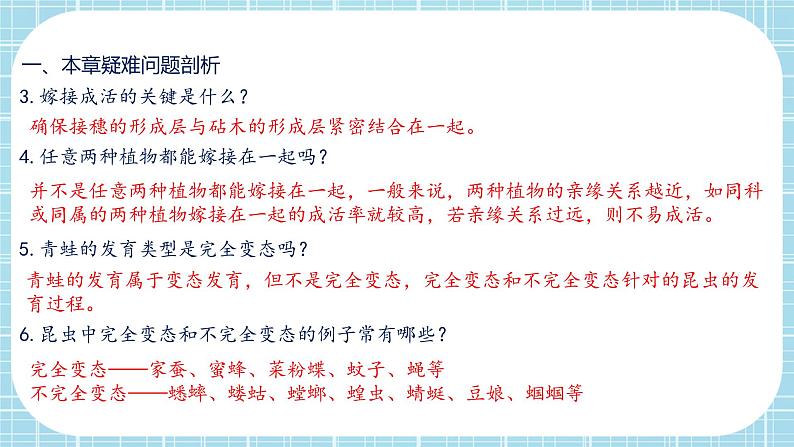 第七单元第1章 生物的生殖和发育（复习课件）——2022-2023学年人教版生物八年级下册单元综合复习04