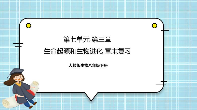 第七单元第3章 生命起源和生物进化（复习课件）——2022-2023学年人教版生物八年级下册单元综合复习01