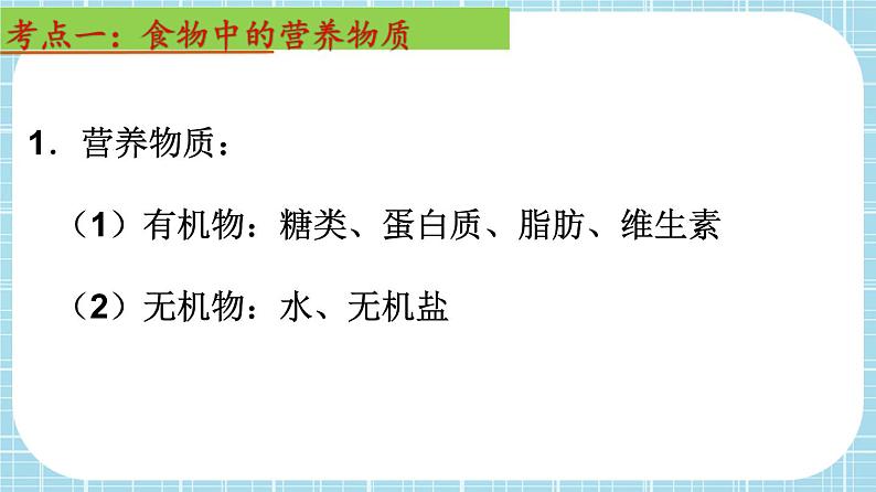 单元复习02 人体的营养【知识梳理】——2022-2023学年人教版生物七年级下册单元综合复习课件PPT03