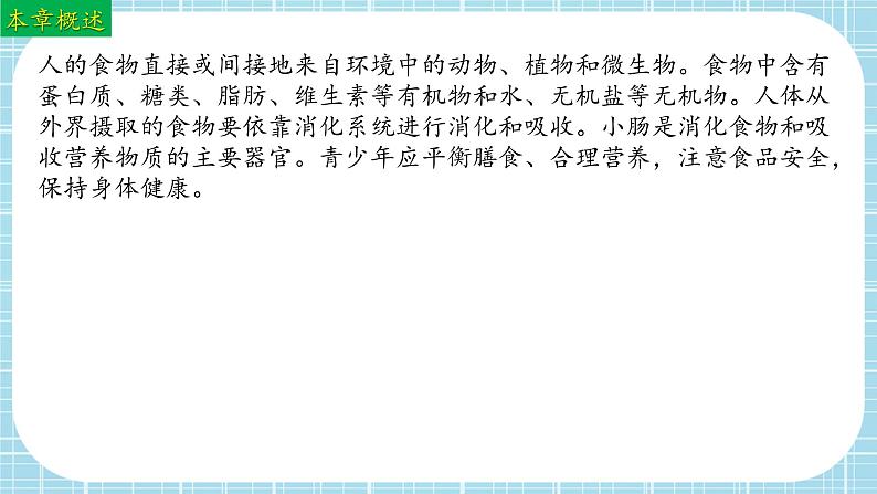 单元复习02 人的食物来自环境（复习课件）——2022-2023学年人教版生物七年级下册单元综合复习02