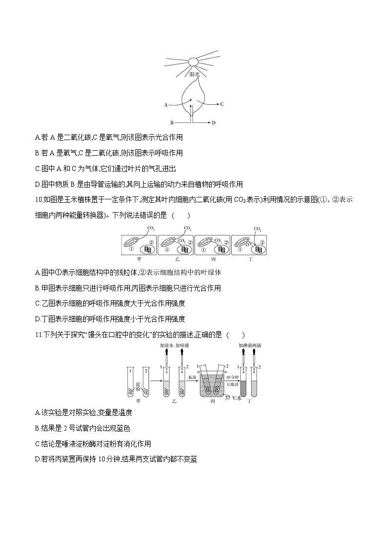 2023年中考第一次模拟考试卷生物（全国通用）（考试版）第3页