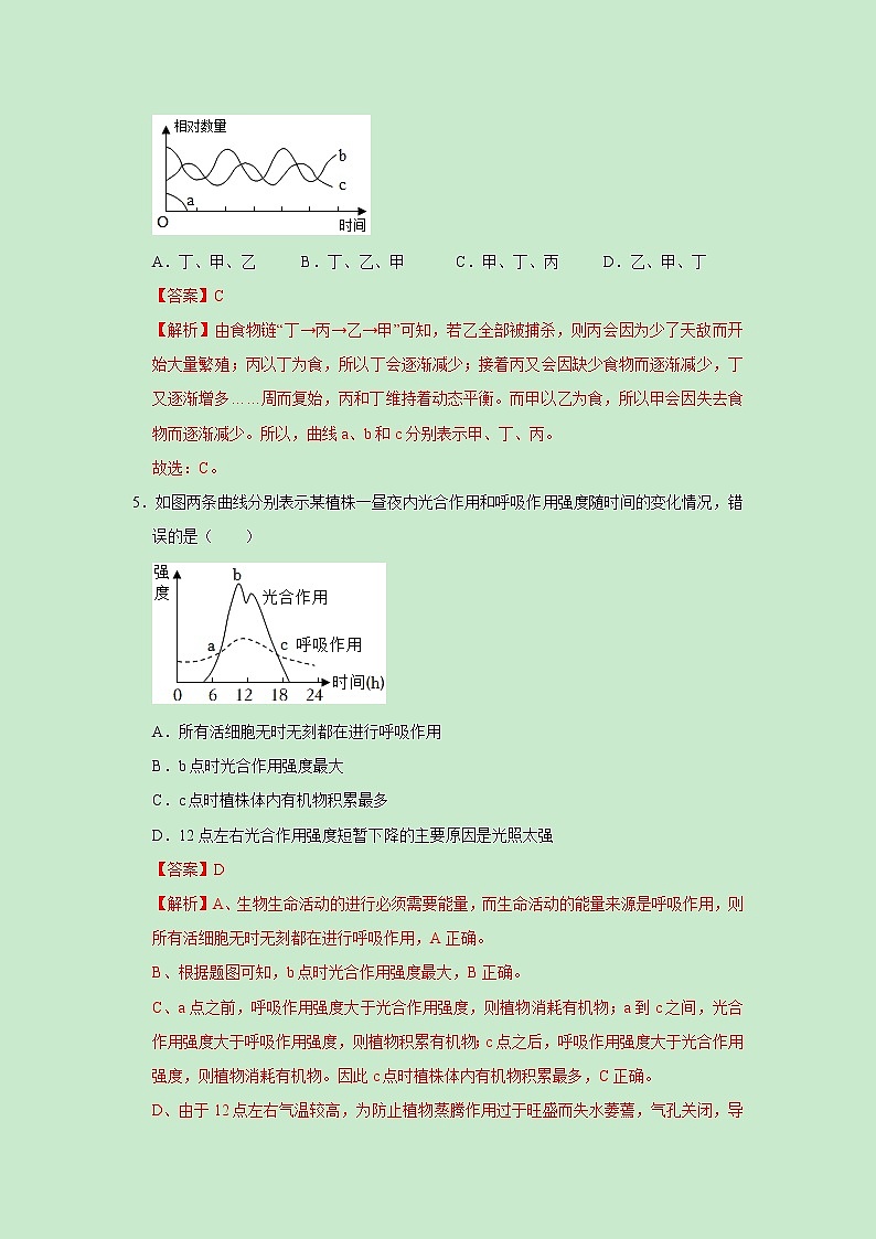 2023年中考第一次模拟考试卷生物（山东济南卷）（解析版）03