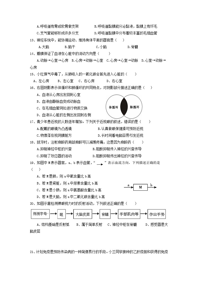 福建省南安市柳城中学2022-2023学年八年级下学期期中生物试题第2页
