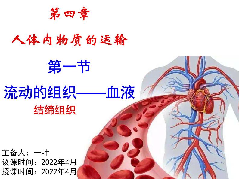 七年级下册人教版生物4.4.1流动的组织—血液课件PPT01