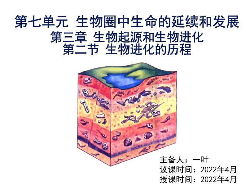 7.3.2生物进化的历程课件PPT第3页