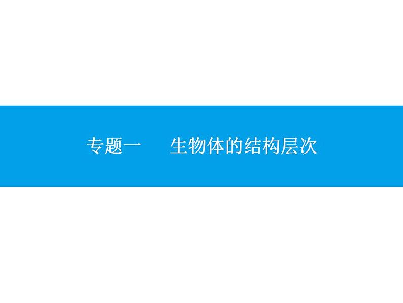 中考生物一轮复习课件专题一　生物体的结构层次 (含答案)第1页