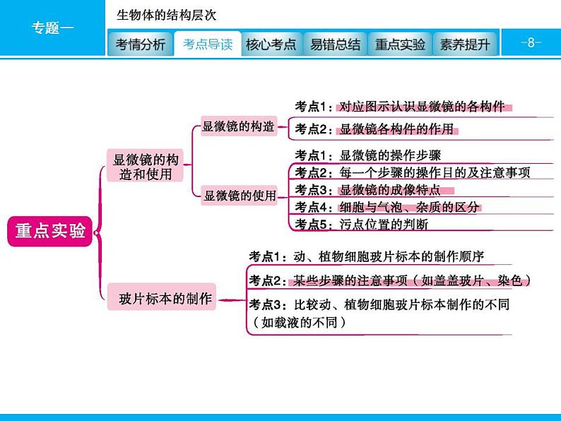 中考生物一轮复习课件专题一　生物体的结构层次 (含答案)第8页