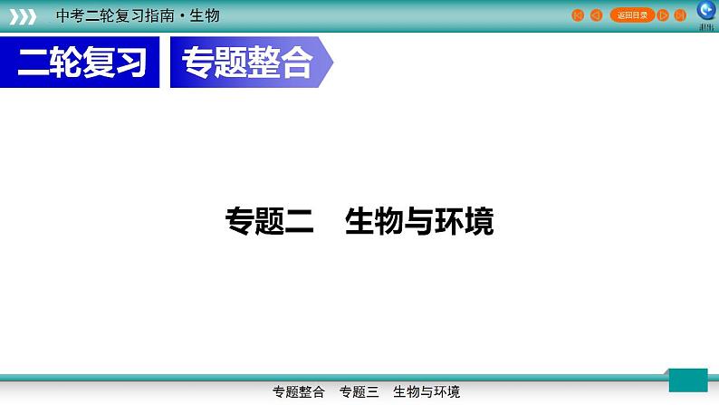 中考生物二轮精准高效复习课件专题02生物与环境 (含答案)第1页