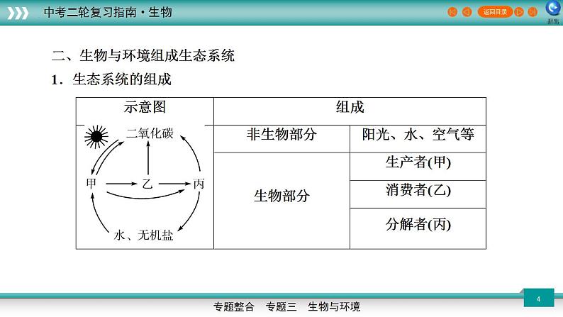 中考生物二轮精准高效复习课件专题02生物与环境 (含答案)第4页