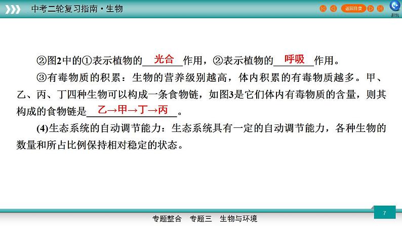 中考生物二轮精准高效复习课件专题02生物与环境 (含答案)第7页