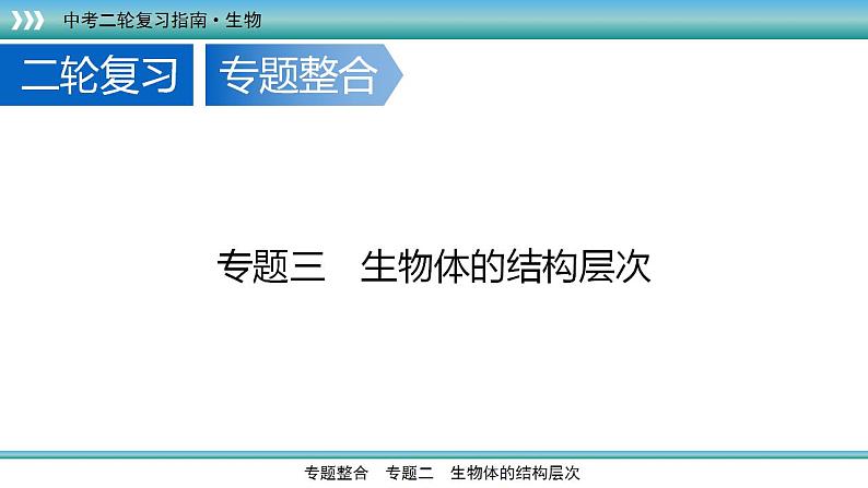 中考生物二轮精准高效复习课件专题03生物体的结构层次 (含答案)第1页