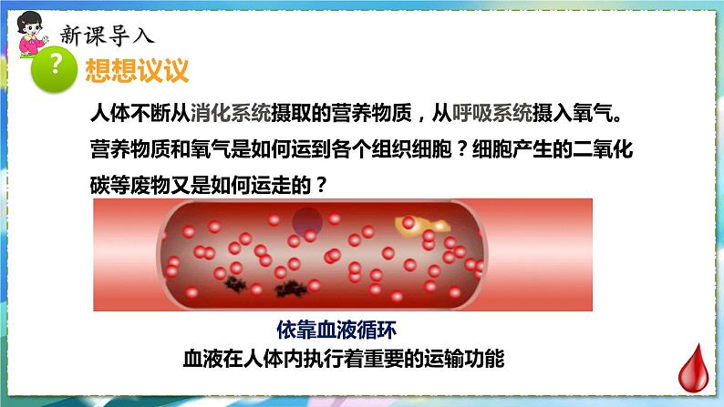 人教版生物7年级下册　第四章 第一节　流动的组织——血液 PPT课件01