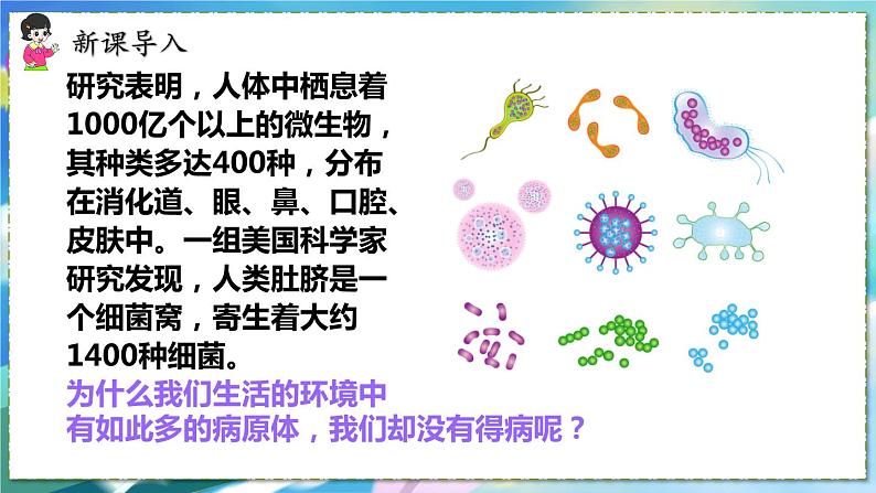 人教版生物8年级下册　第一章 第二节  免疫与计划免疫 PPT课件01