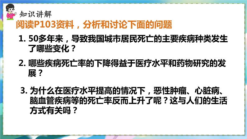 人教版生物8年级下册　第三章 第二节   选择健康的生活方式 PPT课件05