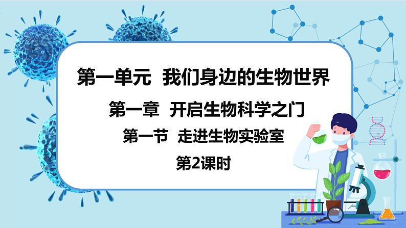 冀少版生物七年级上册 1.1 走进生物实验室 课件+教案01