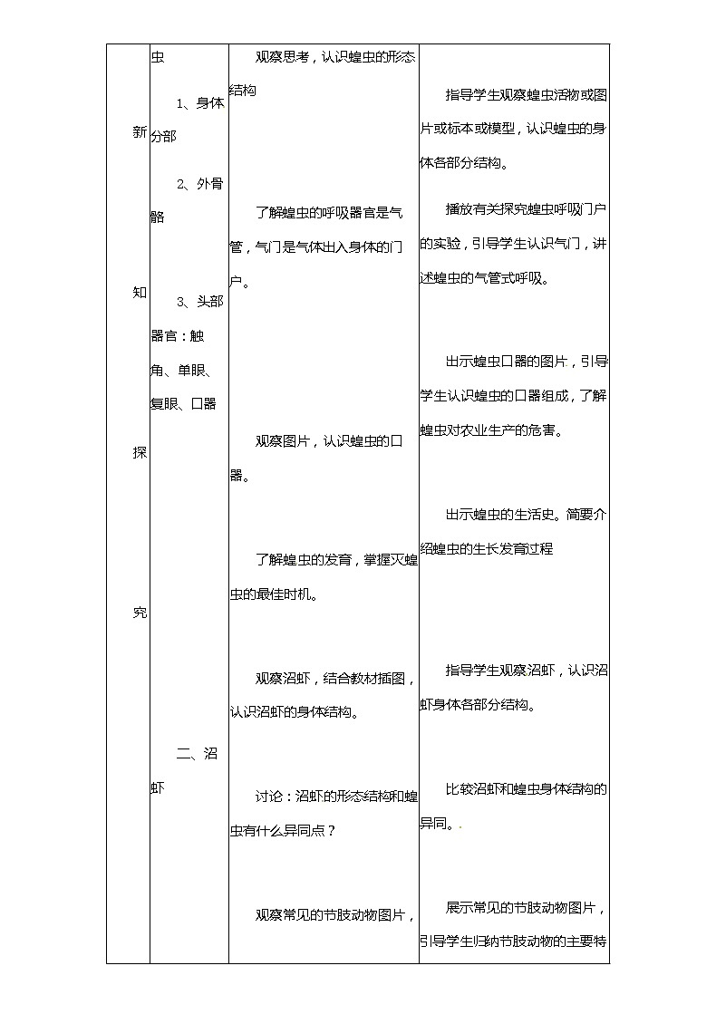 冀少版生物七年级上册 4.5 节肢动物 课件+教案02