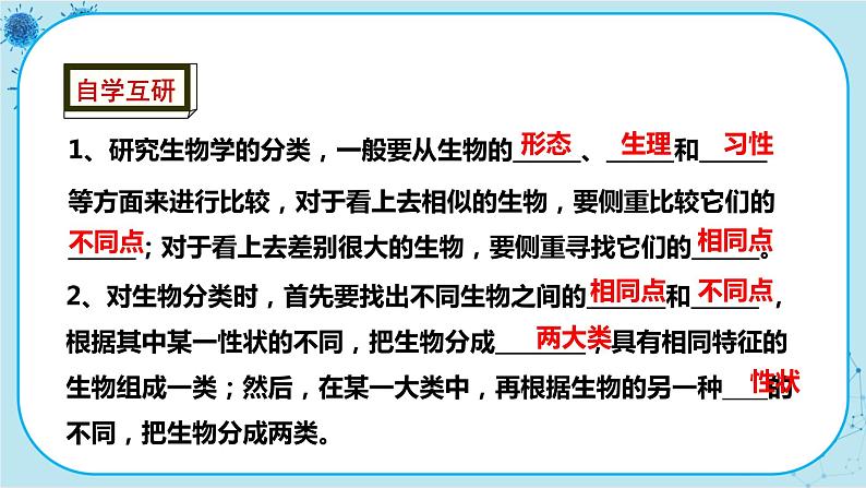 冀少版生物七年级上册 5.1 尝试对生物进行分类 课件+教案02