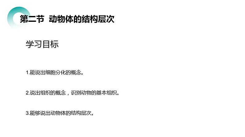 人教版七年级生物上册第二单元第二章2动物体的结构层次03