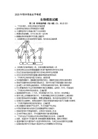 2023年山东省泰安市泰山区中考模拟生物试题（含答案）