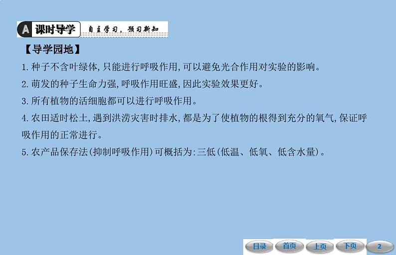 3.5绿色植物与生物圈中的碳—氧平衡第二节绿色植物的呼吸作用课件-人教版七年级生物上册02
