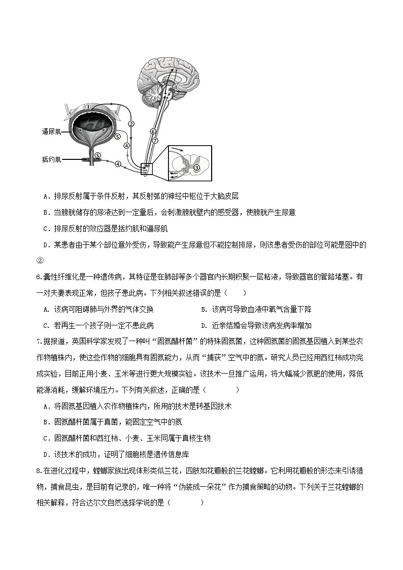 生物（内蒙古包头卷）（考试版）A4 第3页