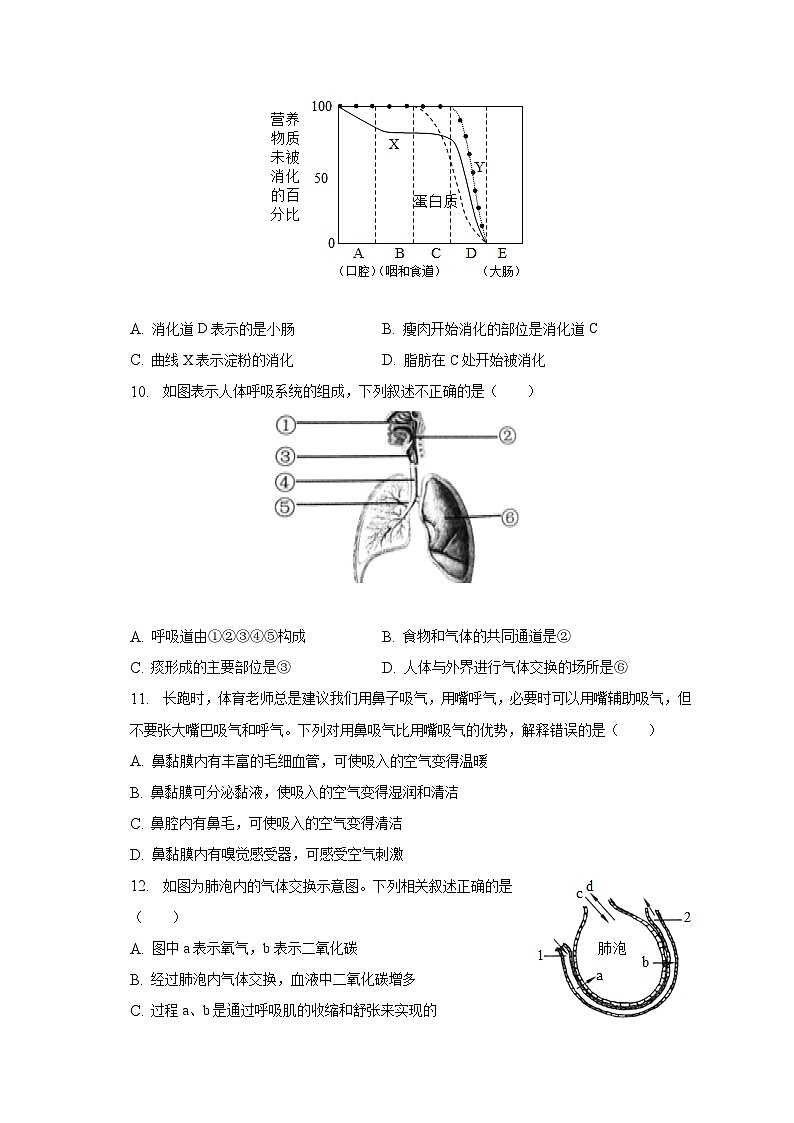 2022-2023学年山东省东营市利津县七年级（上）期末生物试卷（含解析）03