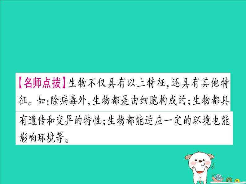 初中生物中考复习 中考生物总复习七上第1单元第1章生命的世界第2章探索生命课件第6页