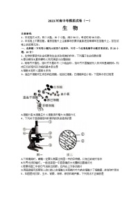 2023年河南省商丘市民权县中考模拟考试试卷（一）(含答案)