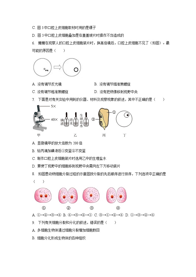 2022-2023学年湖南省衡阳市华新实验中学八年级（下）第一次月考生物试卷（含解析）第2页