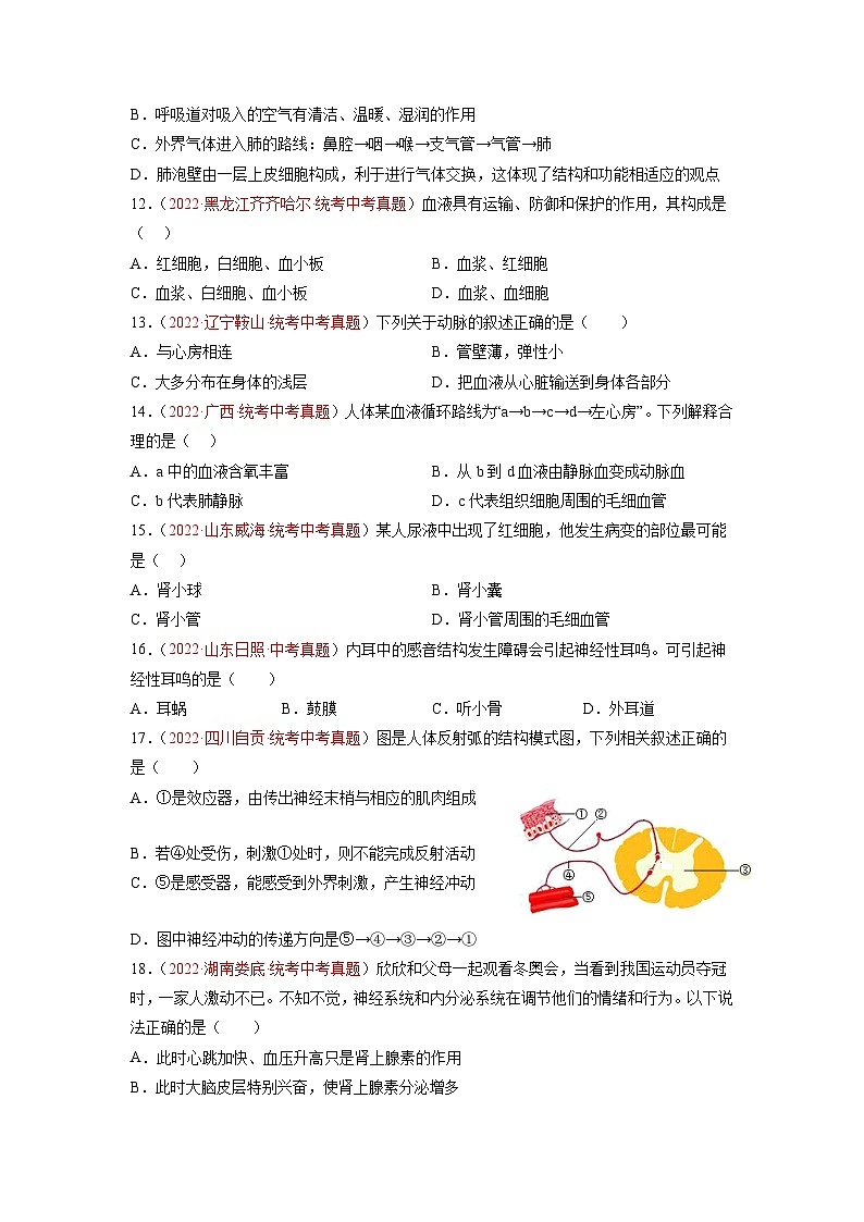 真题重组卷04-2023年中考生物真题汇编重组卷（云南专用）（原卷版）第3页