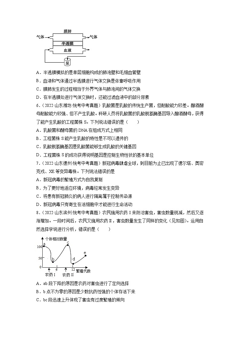 真题重组卷01（包头卷）——2023年中考生物真题汇编重组卷（内蒙古专用）02