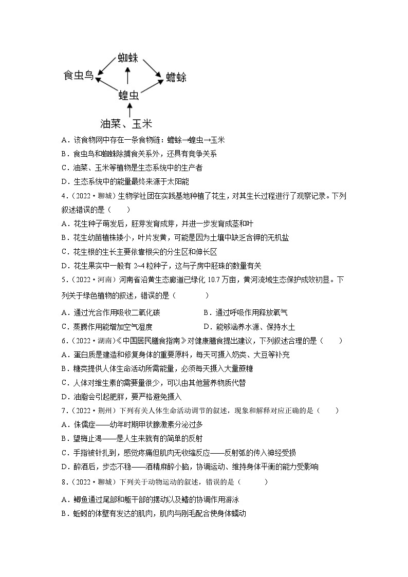 真题重组卷05-2023年中考生物真题汇编重组卷（辽宁专用）（原卷版）第2页