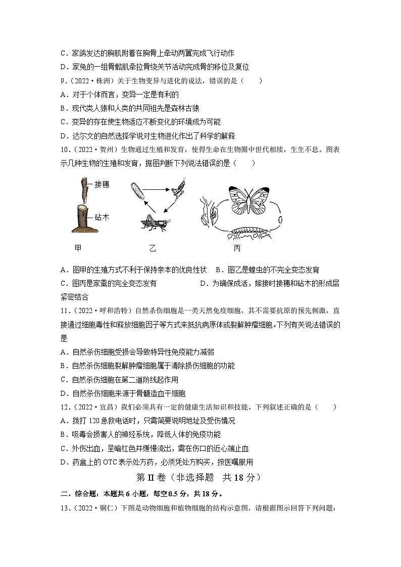 真题重组卷05-2023年中考生物真题汇编重组卷（辽宁专用）（原卷版）第3页