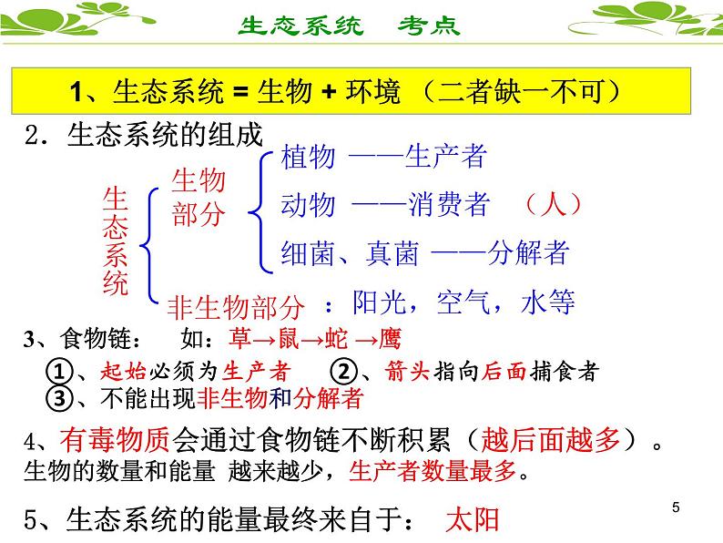 七上期末各章节考点归纳课件PPT第5页