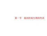 人教版初中生物八年级下册第七单元第二章第一节基因控制生物的性状练习课件