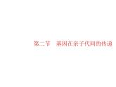 人教版初中生物八年级下册第七单元第二章第二节基因在亲子代间的传递练习课件