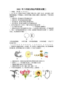 2022年内蒙古赤峰市松山区八年级会考模拟试题二生物试题（含答案）