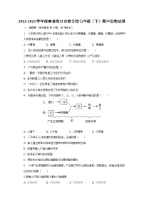 2022-2023学年海南省海口市部分校七年级（下）期中生物试卷（含解析）