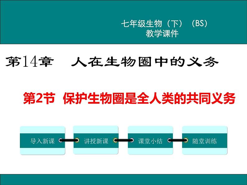 第14章人在生物圈中的义务第2节保护生物圈是全人类的共同义务课件01