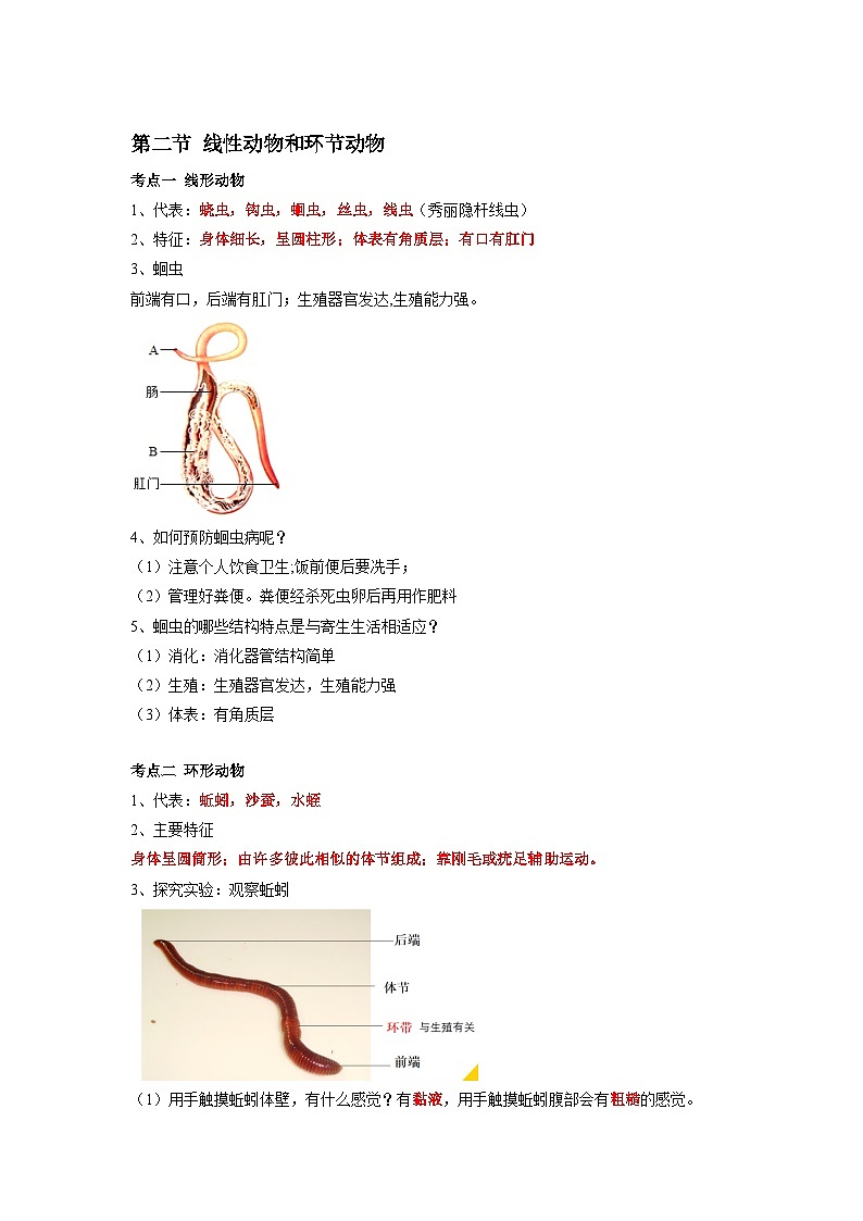 专题15 动物的主要类群-2022年中考生物一轮复习抓重点考典型（人教版）03