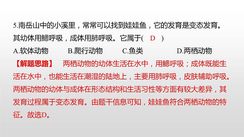 2022衡阳市初中学业水平考试（生物真题卷）（有详细解析）课件PPT第7页