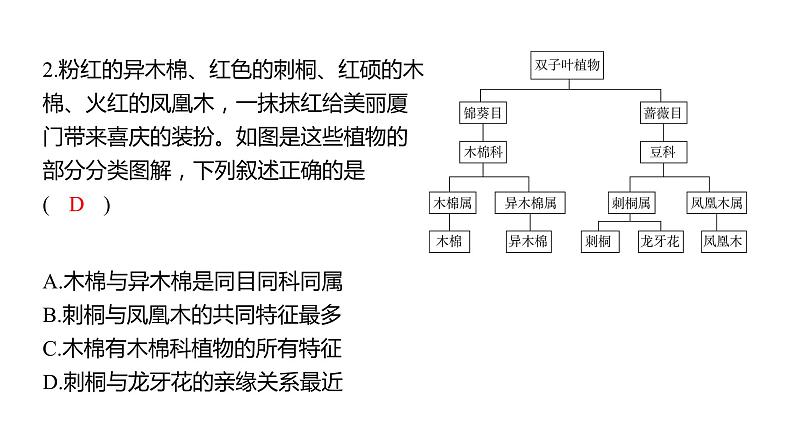 中考生物专题复习--专题八 生物的多样性课件PPT04